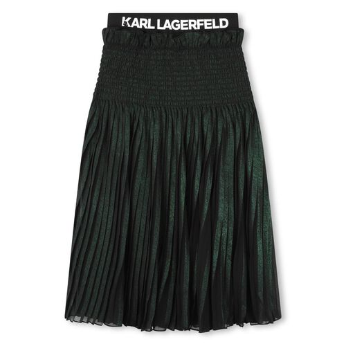 Karl Lagerfeld Pleated Iridescent Midi Skirt 6Y - 8Y